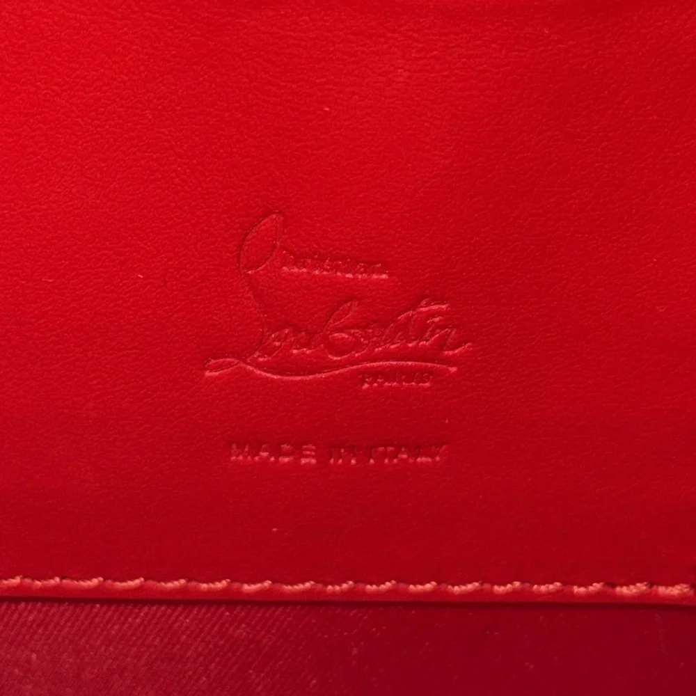 Preloved Christian Louboutin phone bag crossbody white excellent 7.5”L X 4.5”W - Picture 9 of 11